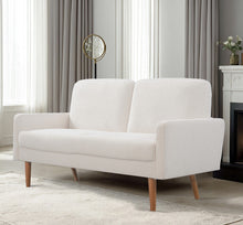 Load image into Gallery viewer, Loveseat Sofa, European Style With Sleek Design, Modern & Vintage Flair, Upholstered 2 Seater Couch