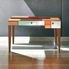 Load image into Gallery viewer, Mirrored Console Table With Storage - Wood Brown And Brown