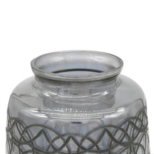 Load image into Gallery viewer, Geometric Round Table Vase - Dark Gray