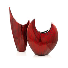 Load image into Gallery viewer, Striped Table Vase - Red