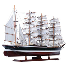 Load image into Gallery viewer, Hand Painted Model Boat (624656) - Dark Brown / White