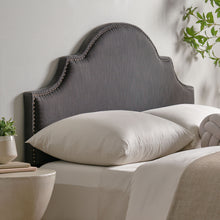 Load image into Gallery viewer, Lenne - Fabric Queen / Full Headboard - Gray