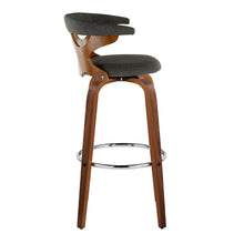 Load image into Gallery viewer, Gardenia - Mid Century Modern Fixed Height Barstool With Swivel With Round Footrest (Set of 2)