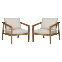 Load image into Gallery viewer, Westin - Outdoor Acacia Wood Club Chair (Set of 2) - Teak / Beige