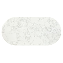 Load image into Gallery viewer, Zayn - Dining Table - White Natrual Marble Top & White