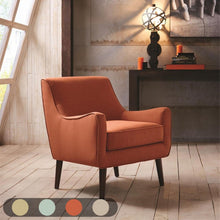 Load image into Gallery viewer, Accent Chair Upholstered With Legs - Burnt Orange
