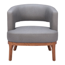 Load image into Gallery viewer, Faux Leather Arm Chair - Slate Gray And Brown