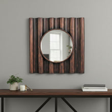 Load image into Gallery viewer, 24" Square Metal Framed Accent Mirror - Bronze