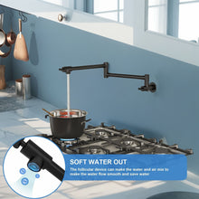 Load image into Gallery viewer, Modern Design Wall Mount Pot Filler Faucet Folding Stretchable