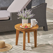 Load image into Gallery viewer, Outdoor Acacia Wood Side Table With Weather Resistance