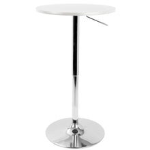 Load image into Gallery viewer, Adjustable Contemporary Bar Table - White