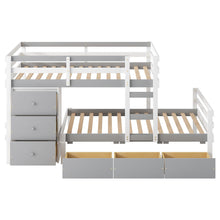 Load image into Gallery viewer, Loft Bunk Bed With Drawers And Ladder