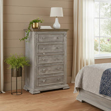 Load image into Gallery viewer, Solid Five Drawer Chest - Gray