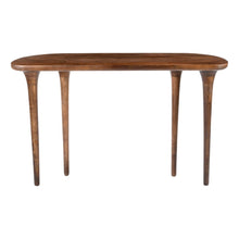 Load image into Gallery viewer, Solid Wood Half Circle Console Table - Brown