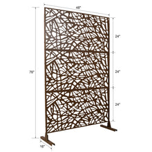 Load image into Gallery viewer, Outdoor & Indoor Freestanding Decorative Privacy Screen