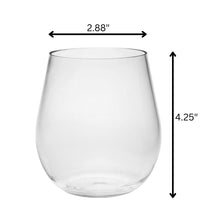 Load image into Gallery viewer, Halo - Oval Tritan Glasses Dof 18Oz, Bpa Free Plastic Water Tumblers (Set of 4) - Clear