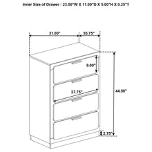 Load image into Gallery viewer, Sophia - 4 Drawer Chest
