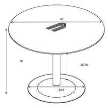 Load image into Gallery viewer, Round Dining Table With Pedestal Base - Warm Walnut