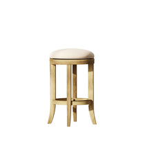 Load image into Gallery viewer, Backless Swivel Stool With Upholstered Seat