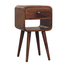 Load image into Gallery viewer, Mini California Curved Nightstand Wth Lower Slot