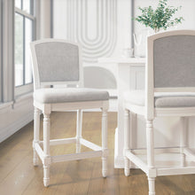 Load image into Gallery viewer, Stool With Upholstered Seat And Back