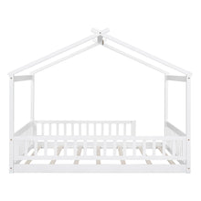 Load image into Gallery viewer, Bed House Bed Frame With Fence