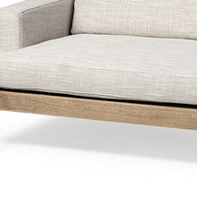 Load image into Gallery viewer, Fabric Sofa With Black Legs - Beige