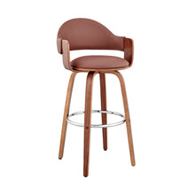 Load image into Gallery viewer, Swivel Low Back Bar Height Bar Chair - Brown