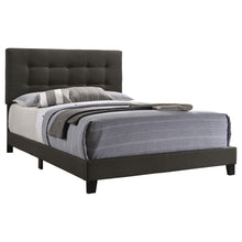 Load image into Gallery viewer, Tufted Full Panel Bed With Button Tufted Headboard, Platform Design - Charcoal