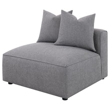 Load image into Gallery viewer, Amherst - Armless Chair With Accent Pillow - Gray