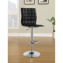 Load image into Gallery viewer, Waffle - Adjustable Bar Stool (Set of 2) - Black