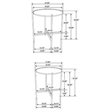 Load image into Gallery viewer, Genevieve - 2 Piece Round Nesting Table - Gold