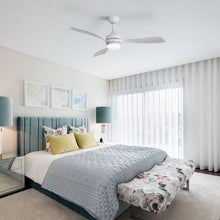 Load image into Gallery viewer, Ceiling Fan With 3 Blades, Remote Control, Reversible DC Motor, Noiseless Operation, 3 Downrods