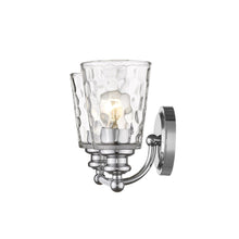 Load image into Gallery viewer, Metal And Pebbled Glass Two Light Wall Light - Silver