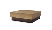 Load image into Gallery viewer, Copper And Steel Square Coffee Table - Bronze And Brown