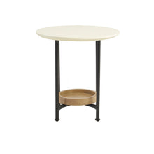 Load image into Gallery viewer, Oval End Table - White / Natural
