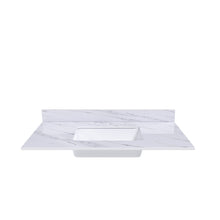 Load image into Gallery viewer, Bianco Carrara Venato Elegant Marble Vanity Top, Bathroom Vanity With Undermount Sink, Sintered Stone