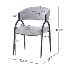 Load image into Gallery viewer, Contemporary Upholstered Dining Chairs With Metal Legs (Set of 2)