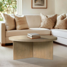Load image into Gallery viewer, Round Coffee Table With Solid Veneer Top