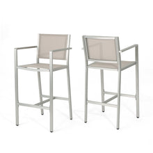 Load image into Gallery viewer, Outdoor Rust Proof Aluminum Barstools (Set of 2)