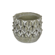 Load image into Gallery viewer, Leaf Round Pot Planter - Black / Gray