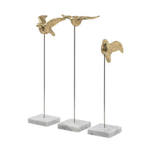 Load image into Gallery viewer, Bird Sculptures (Set of 3) - Gold
