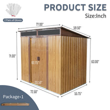 Load image into Gallery viewer, Outdoor Metal Storage Shed And Transparent Plate For Garden, Lawn