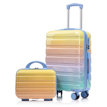 Load image into Gallery viewer, Luggage Set 14" / 20" With Combination Lock And Cosmetic Case