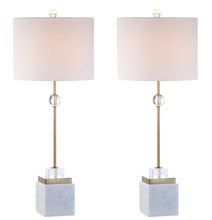 Load image into Gallery viewer, 30" Table Lamps With Drum Shades (Set of 2) - White