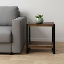 Load image into Gallery viewer, 24" End Table With Shelf - Black And Brown