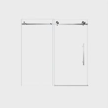 Load image into Gallery viewer, Frameless Shower Door, Smooth Sliding Tracks