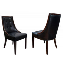 Load image into Gallery viewer, Clair - Tufted Dining Room Side Chair (Set of 2) - Dark Coffee / Black