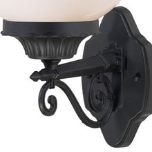Load image into Gallery viewer, Round Acrylic Globe Wall Sconce - Matte Black