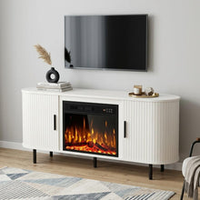 Load image into Gallery viewer, Fireplace TV Stand With Fireplace (734223) - White
